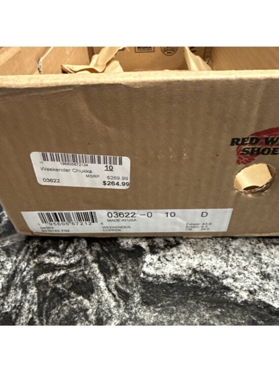 RED WING WEEKENDER CHUKKA IN COPPER ROUGH & TOUGH LEATHER 3622 NIB